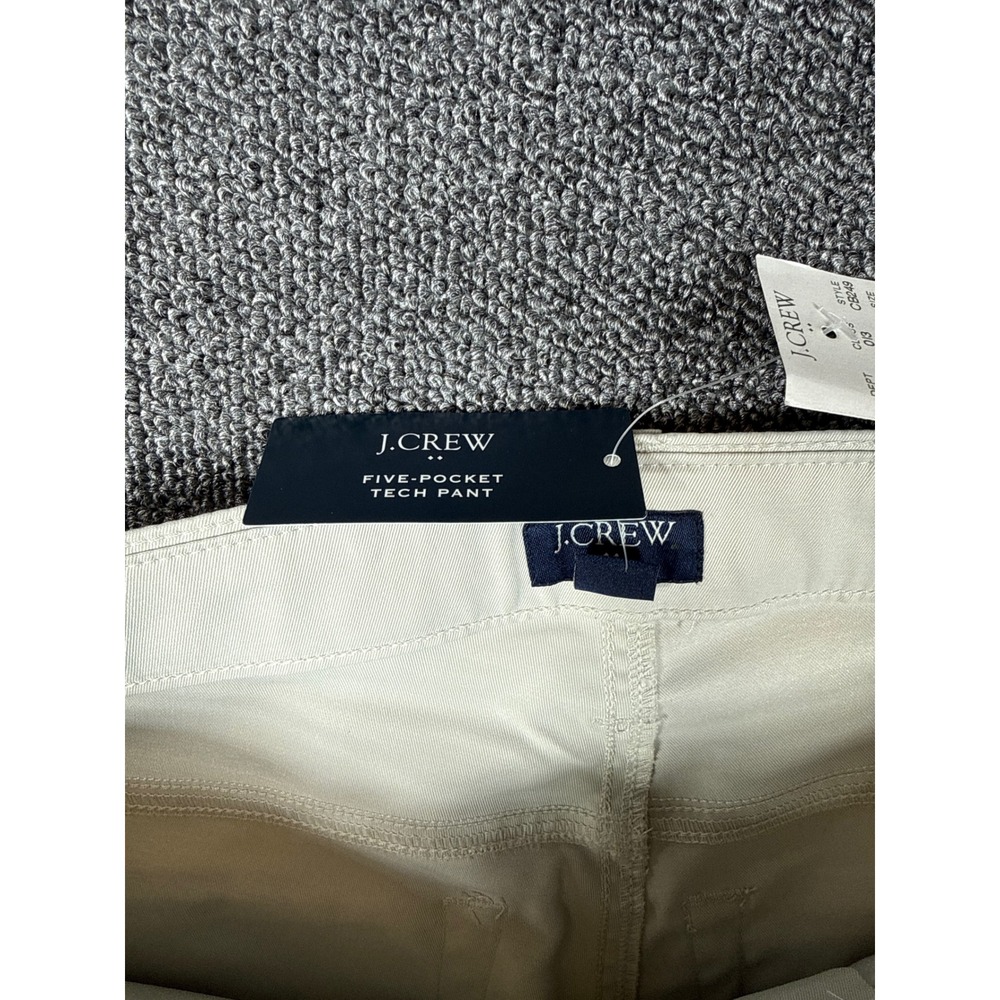 J.Crew Mens Slim Five-Pocket Tech‎ Pant Stone Flex Stretch CB249 29x32 New - Picture 7 of 8